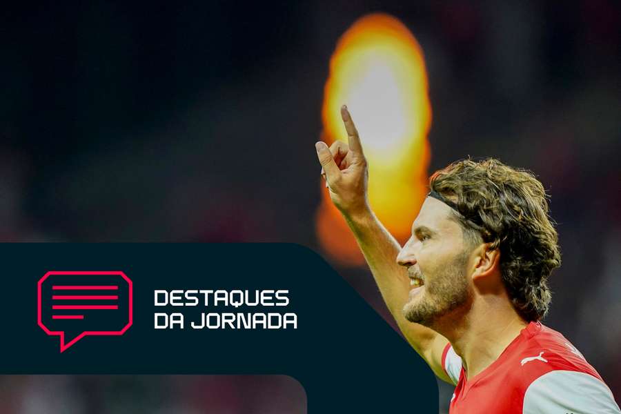 Jonas Wind marcou o seu primeiro golo pelo SC Braga Jonas Wind marcou o seu primeiro golo pelo SC Braga