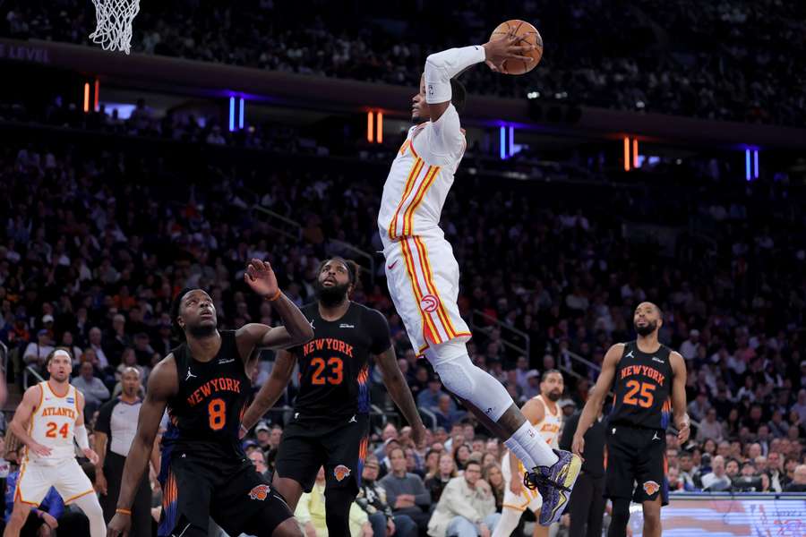 Knicks przegrali z Hawks po fatalnej czwartej kwarcie. Sochan nie zagrał