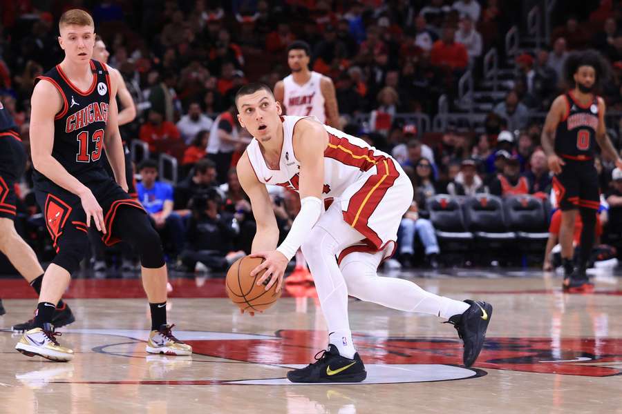 Tyler Herro played a key role in the Miami Heat beating the Chicago Bulls.