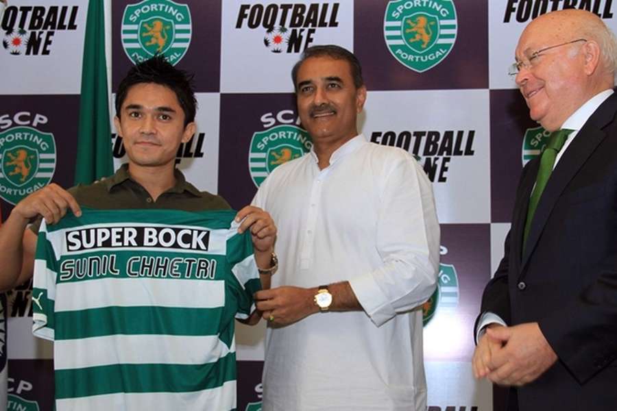 Sunil Chhetri passou pelo Sporting em 2012/2013