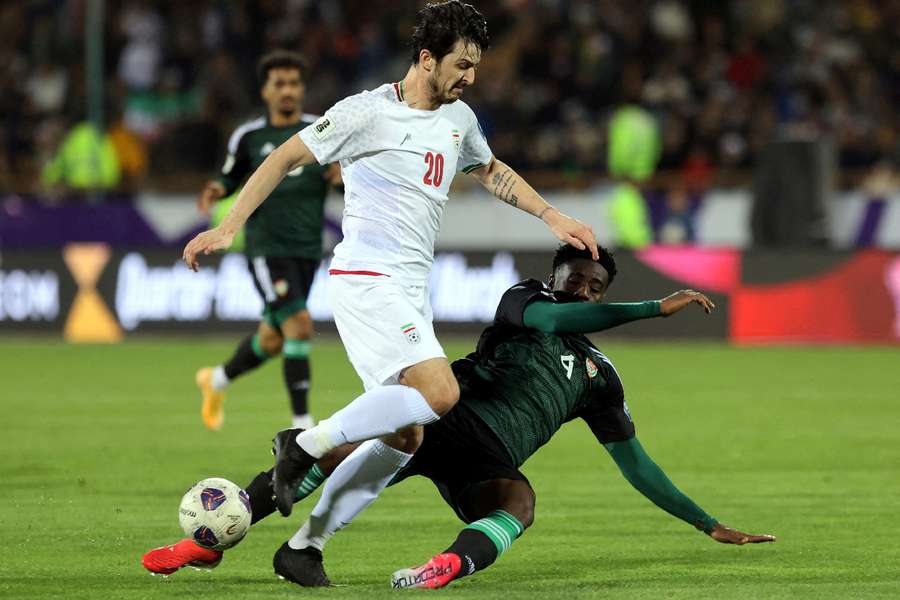 Sardar Azmoun in action for Iran Sardar Azmoun in action for Iran