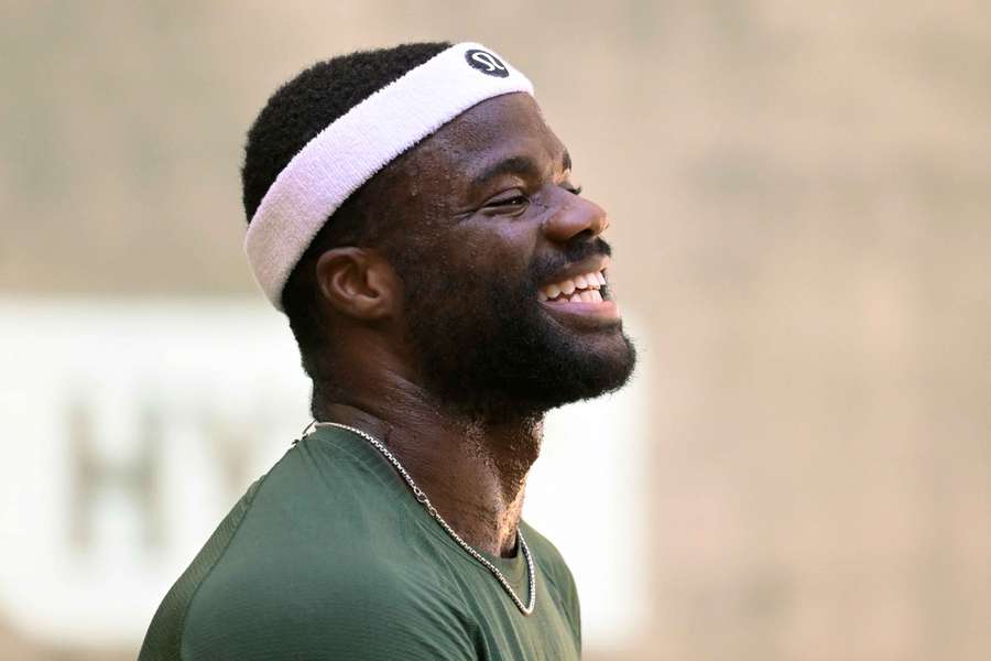 Frances Tiafoe hat heute einen Grund zum Feiern. Frances Tiafoe hat heute einen Grund zum Feiern.