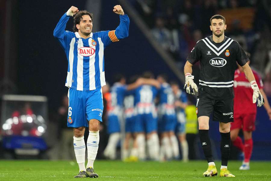'Lele' Cabrera, celebrando.