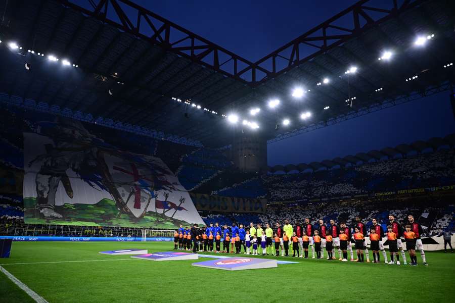 La chorégraphie de la demi-finale Inter-Milan