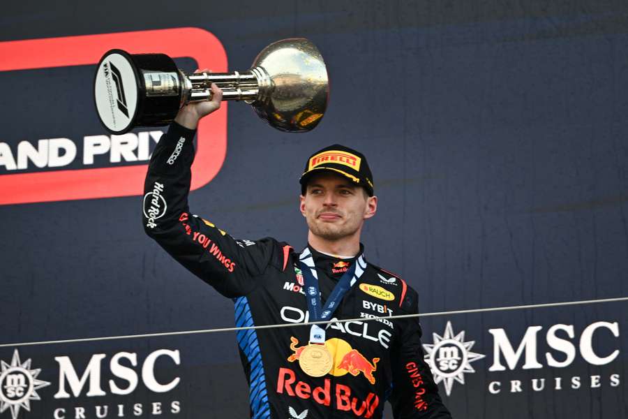 Verstappen celebrates yet another win