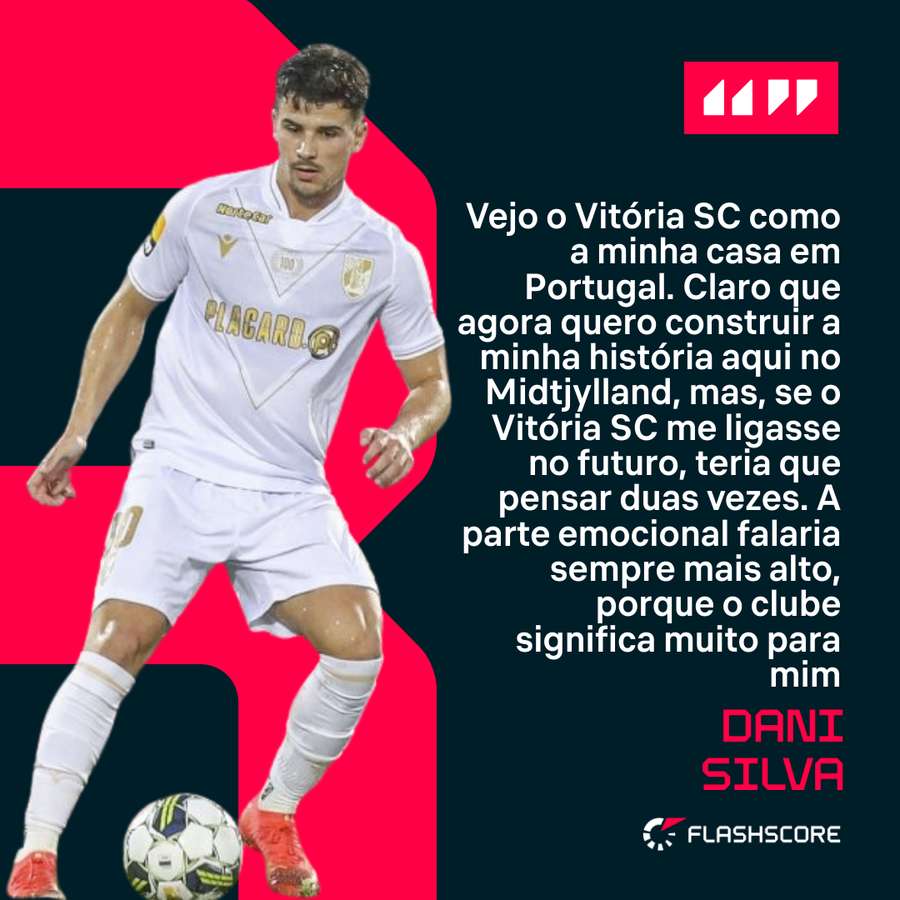 Dani Silva não esconde amor pelo Vitória SC