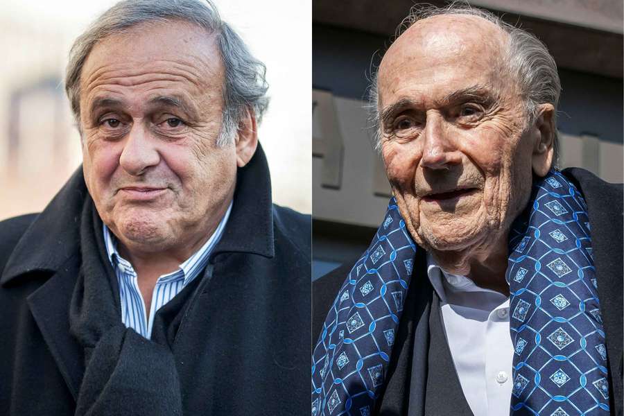 Michel Platini e Sepp Blatter