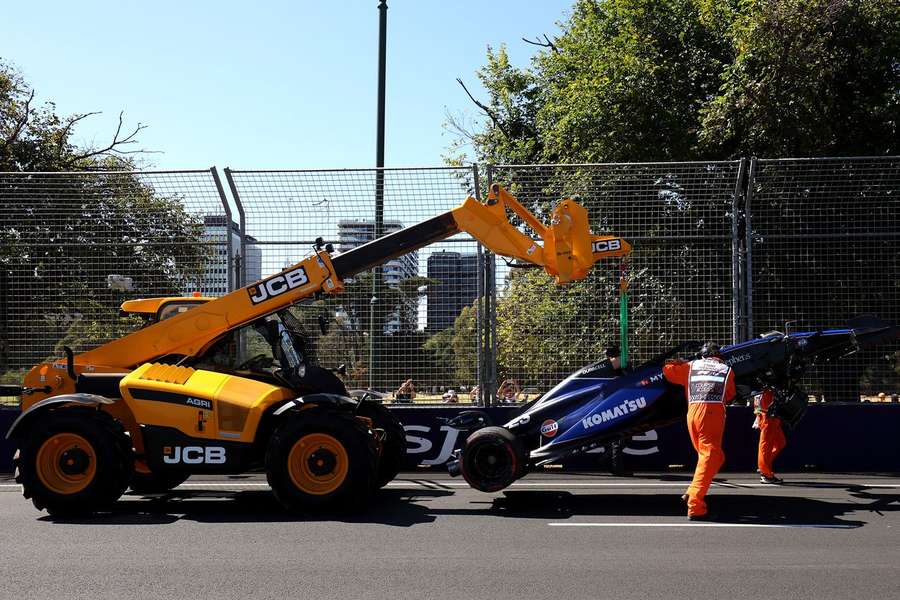 Albon teve acidente grave no GP da Austrália