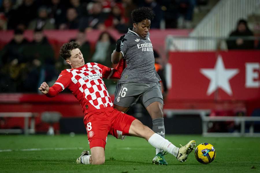 Ladislav Krejčí se v zápase s Realem Madrid blýskl mimo jiné úspěšným skluzem proti Endrickovi.