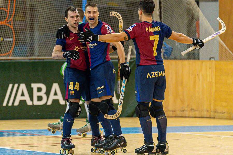 El Barça celebra su pase a la final de la Supercopa