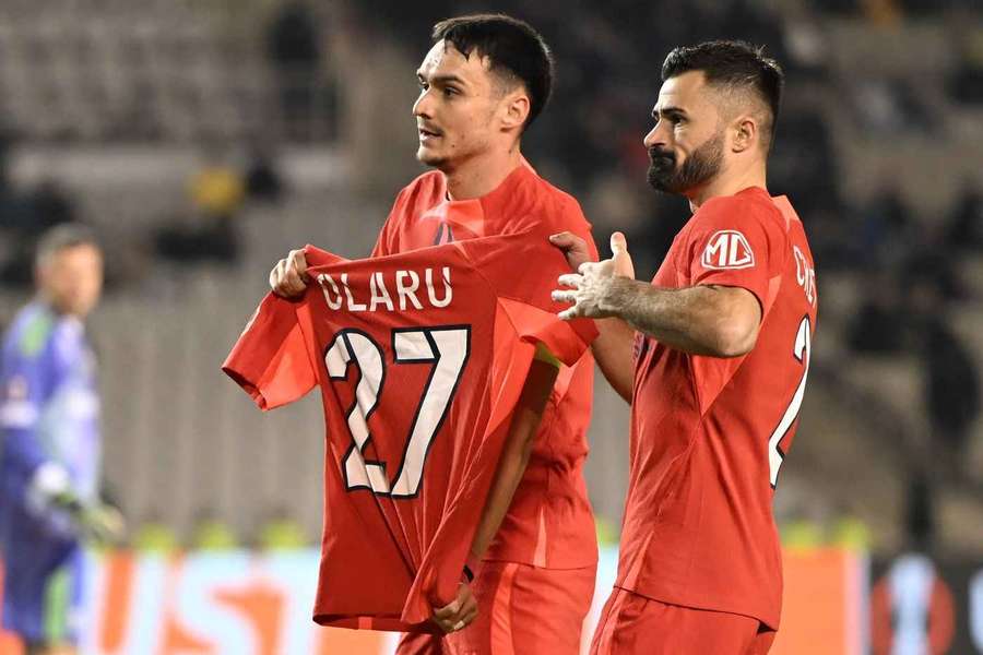 FCSB-iștii îi dedică un gol lui Darius Olaru