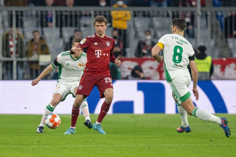 Thomas Müller si loni v říjnu v zápase proti Unionu připsal tři asistence a jeden gól.