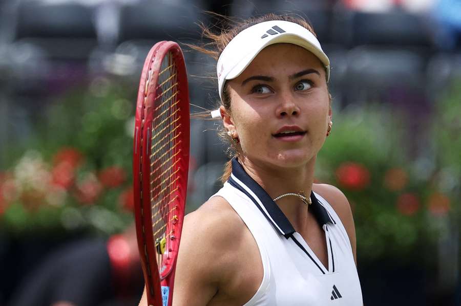 Iva Jovic spielte Tatjana Maria in Grund und Boden. Iva Jovic spielte Tatjana Maria in Grund und Boden.