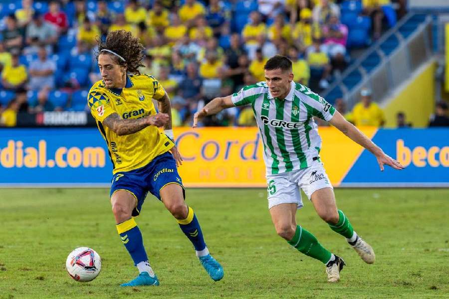 Fabio Silva y Perraud en el Las Palmas - Betis