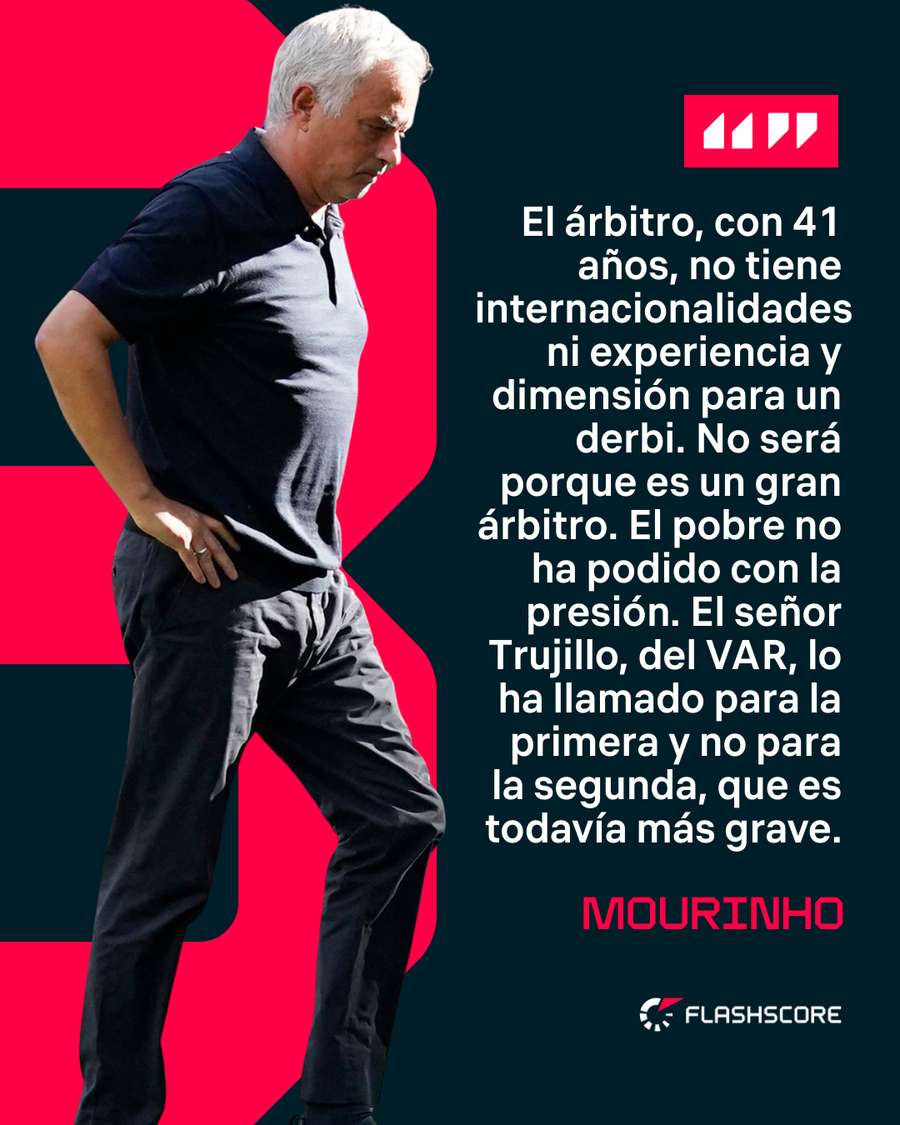 Las palabras de Mourinho Las palabras de Mourinho