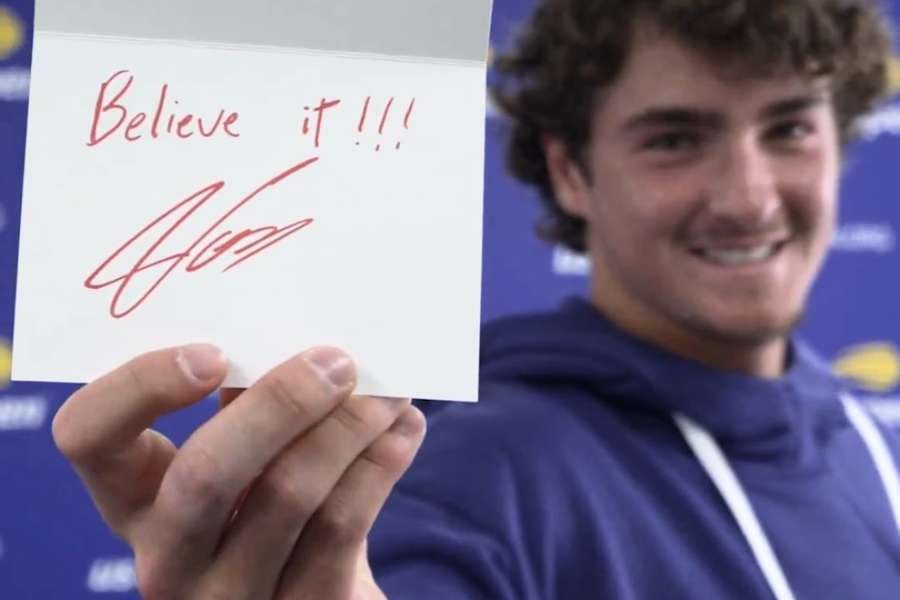 Mensagem de João nas redes do US Open