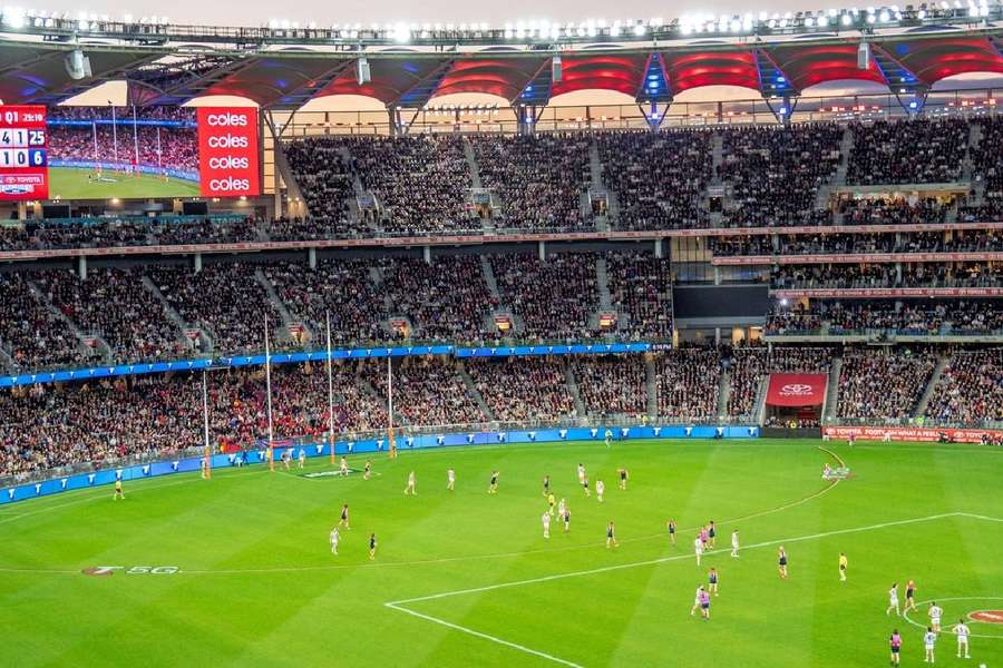 Australian Rules football draws huge television audiences and stadium attendances in Australia