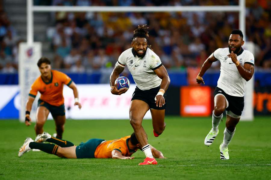 Fiji's Waisea Nayacalevu in action