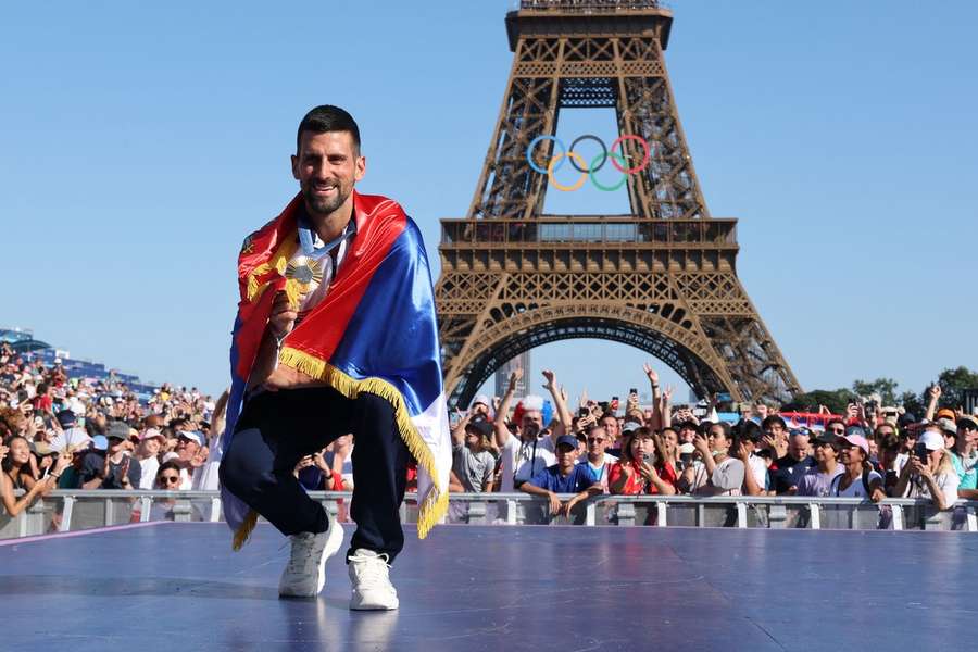 Novak Djokovic foi a maior atração do Parque dos Campeões