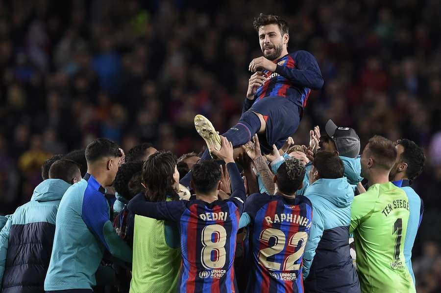 FC Barcelona, învingătoare în ultimul meci al fundașului Gerard Pique pe Camp Nou