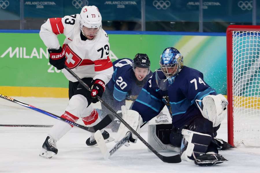 The battle for the puck