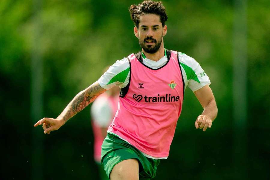 Isco, durante el entrenamiento del Betis en Alemania este jueves Isco, durante el entrenamiento del Betis en Alemania este jueves